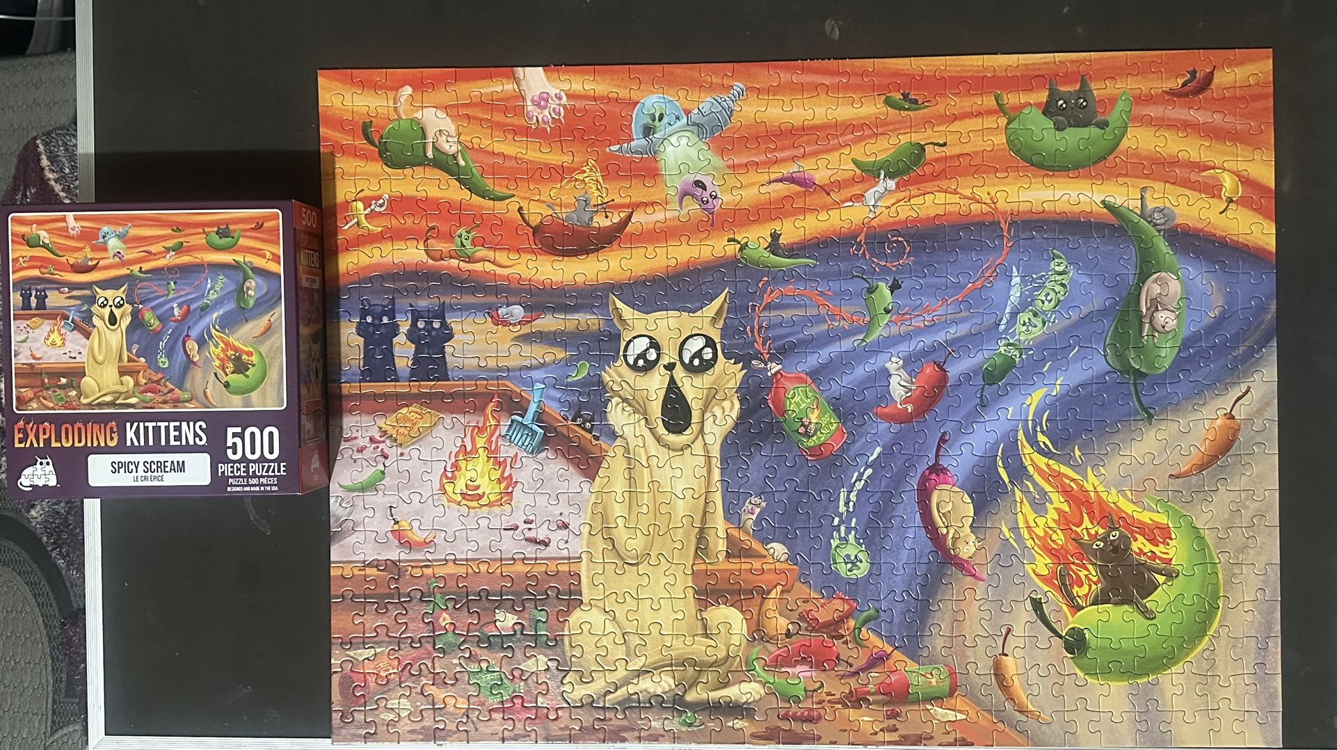 Exploding Kittens Game inspired puzzle