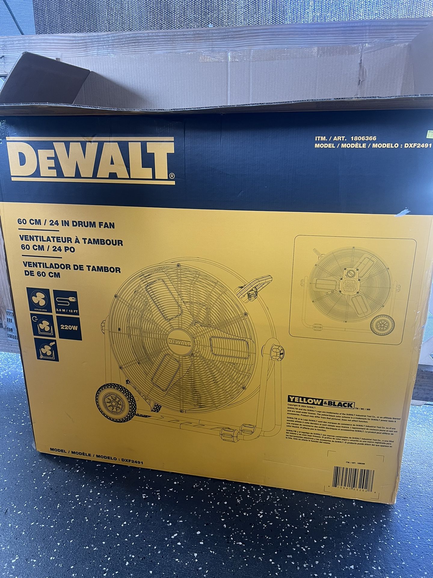 Heavy Duty Dewalt Fan