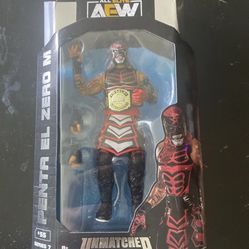 AEW Unmatched Series 7 PENTA EL ZERO M Pentagon Wrestling Figure W/ Belt Wwe Raw