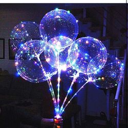 12 Pcs Light Up BoBo Balloons