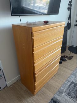 Solid Hard Wooden Chest of Drawers
