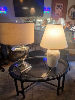 2  mud century large table lamp