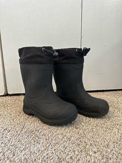 Kamik Kids Black Rubber Boots Size 12