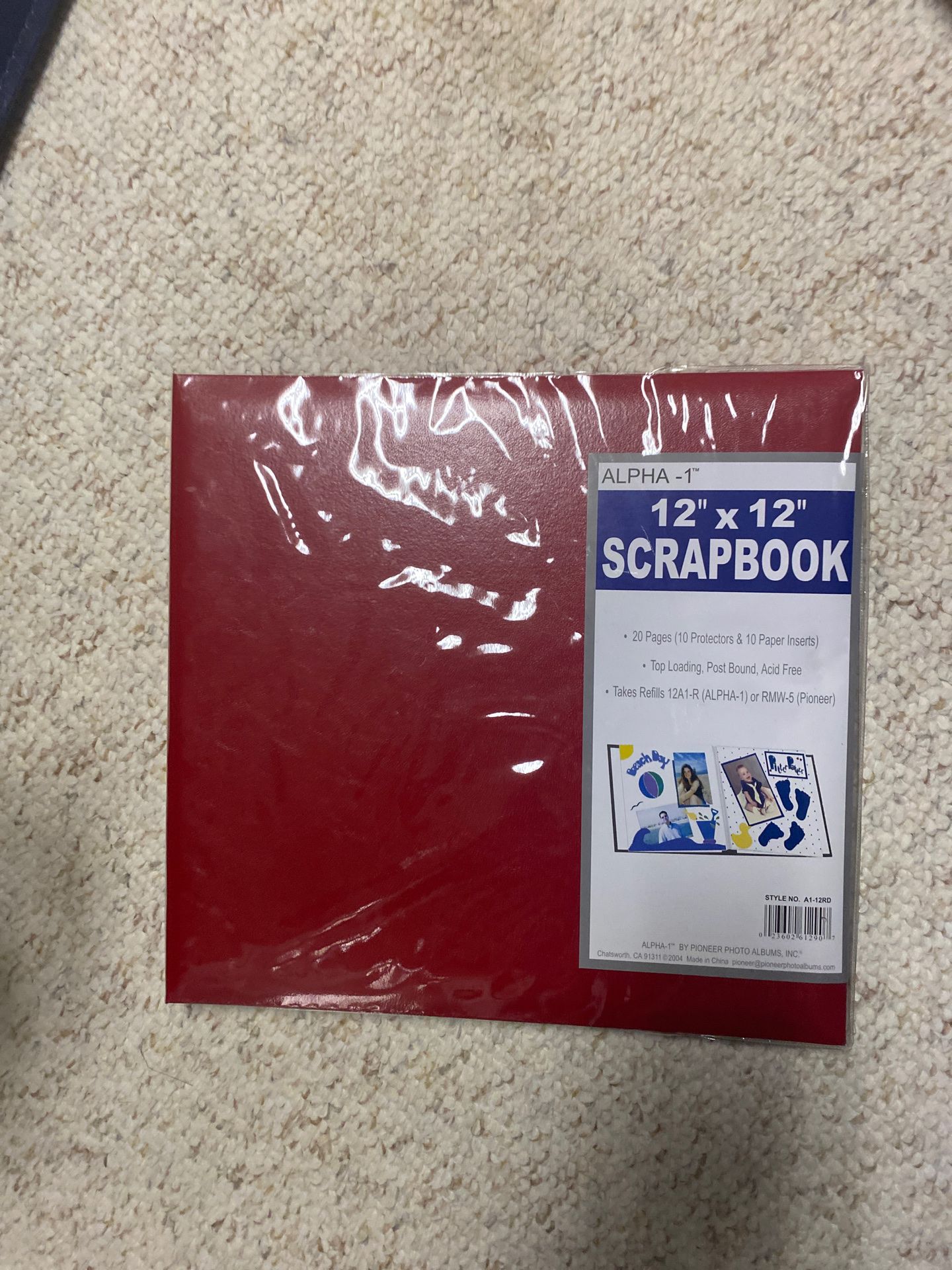 Red scrapbook