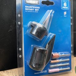 HART 6-Piece Sharpening Rotary Tool Accessory Kit for Blade Sharpening