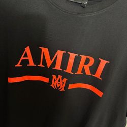 Amiri Black Shirt - Red Letters 💥 Tshirts 3 For $100💥Fast Shipping 💥