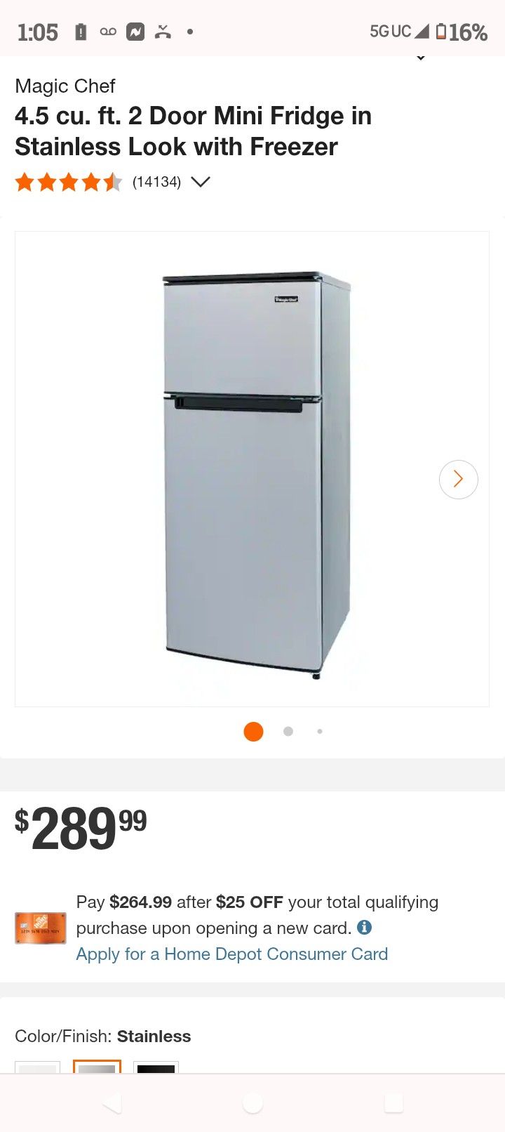4ft Mini Fridge