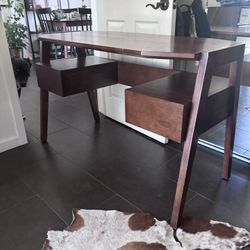 Mid Century Modern Walnut Desk