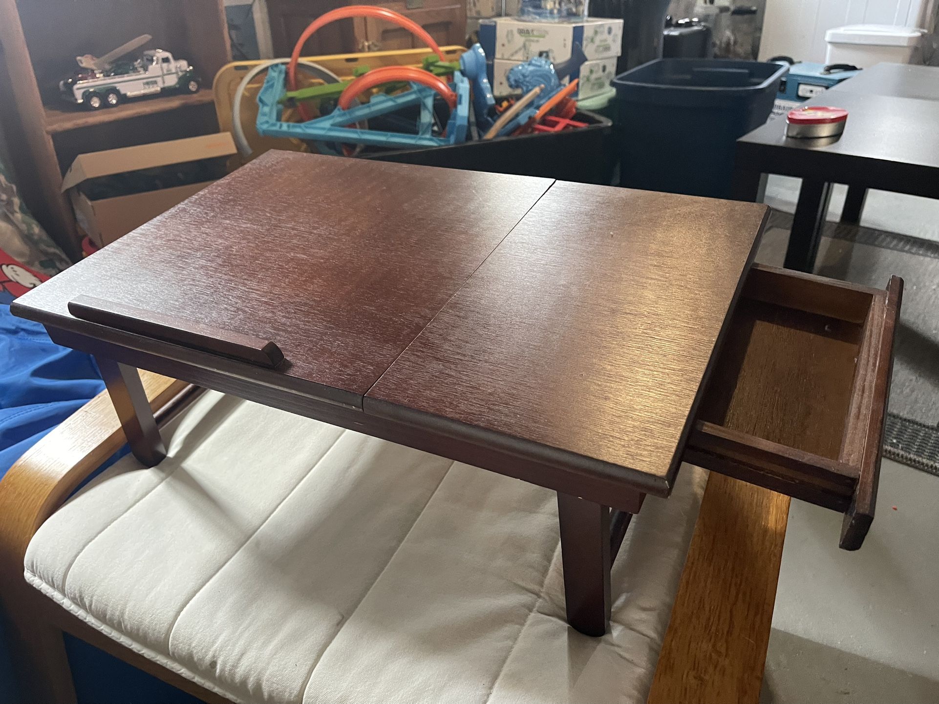 Deluxe wooden Lap Tray/stand with drawer
