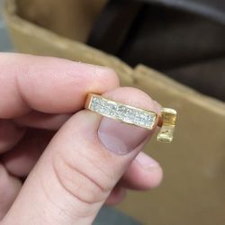 18k Solid Gold/ Diamond Ring /earthmine Diamonds