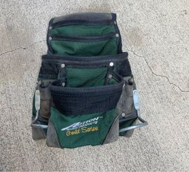 Action Work Products (AWP) Gold Series Green Canvas Carpenter Tool Pouch