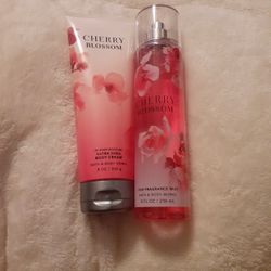 BATH & BODY WORKS SET CHERRY BLOSSOM 