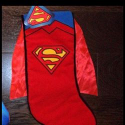 New DC Comics Superman Caped Christmas Stocking 14”