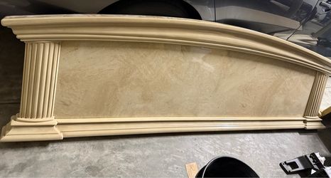 Headboard, mirror, night stand and bed frame