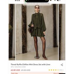 Commense Green Large Dress New With Tag