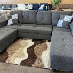 Charcoal Grey Sectional 