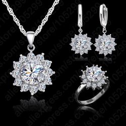 925 Sterling silver sets! sparkling crystal