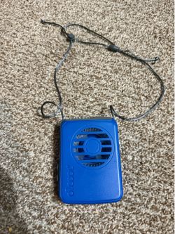 O2COOL Blue Portable Neck Fan