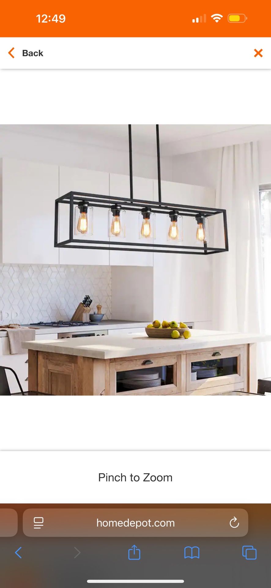 Black Unique Chandelier 7 Lights