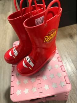 Cars rain boots