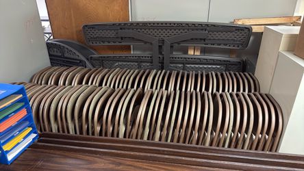 Vintage Steel Metal Folding Chairs- 104 Chairs