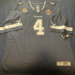 New Nike Dallas Cowboys #4 Dak Prescott Football Jersey 