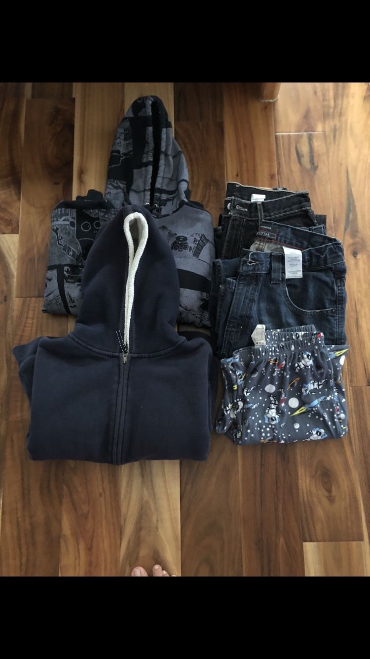 Bundle Of Clothes Size 10-12 Big Boy . Levi’s Jeans Size 12 Big Boy