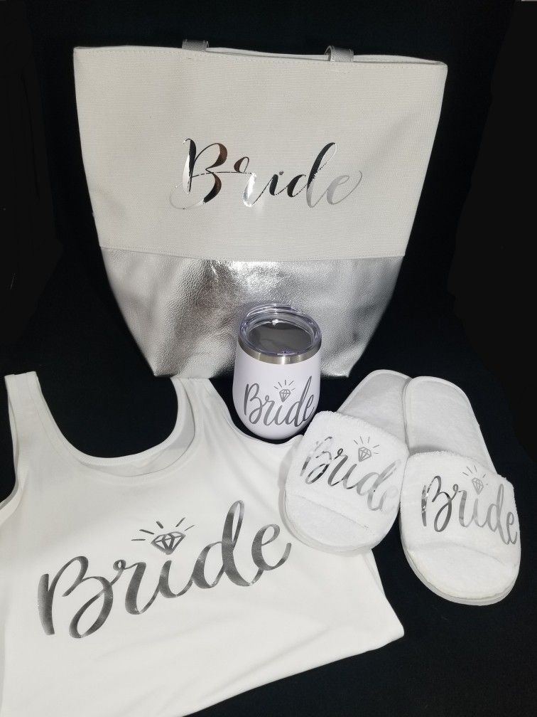 Bride Shirt, Tumbler & Slippers Set