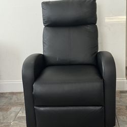 Black reclining sofa // Sofa Reclinable Negro