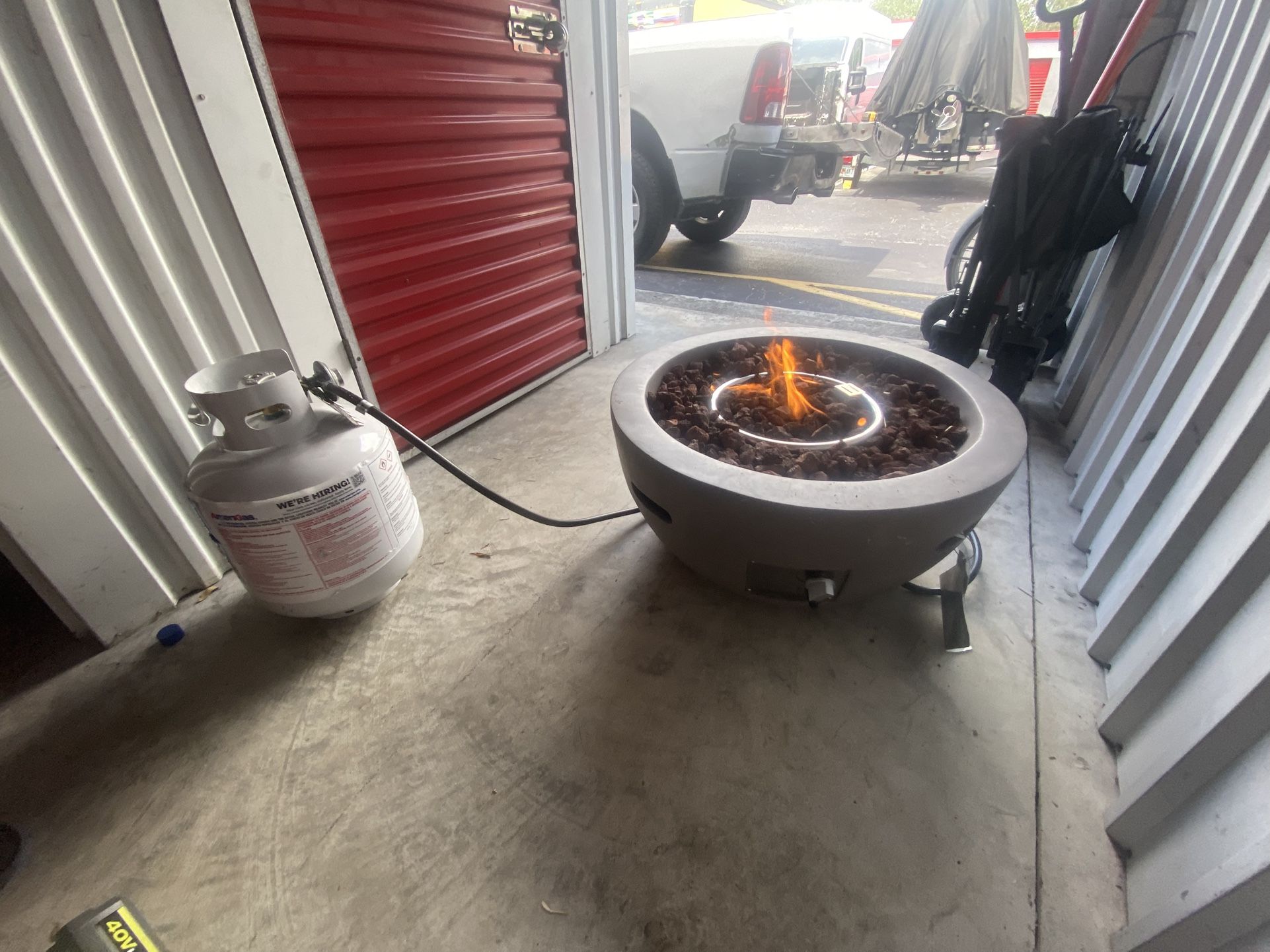 Fire Pit With Propane Tank