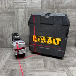 Dewalt DW089 3 Beam Red Laser Level w/ Hard Case Tested Working