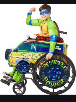 Teenage Mutant Ninja Turtles Kids Leonardo Wheelchair Cover Costume | Officially Licensed | Theatrical Halloween Accessory | One Size Fits Most