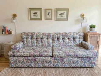 Vintage Floral Sofa