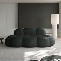 Moving Sale Black Cloud Couch Floor Sofa