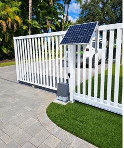 Solar Kit Motor  CAME  1200 Lb Sliding Gate Opener 24V DC Lithium Battery 10Ah