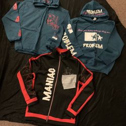 2 Mens Small Hoodies And Track Jacket
