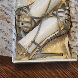 Silver High Heel Shoes