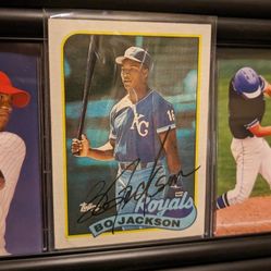 Autographed Bo Jackson Baseball Card
