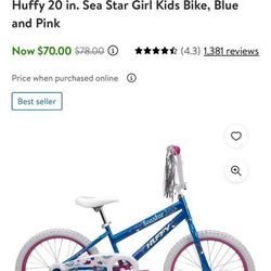 Huffy 20 inch sea 2024 star girls bicycle