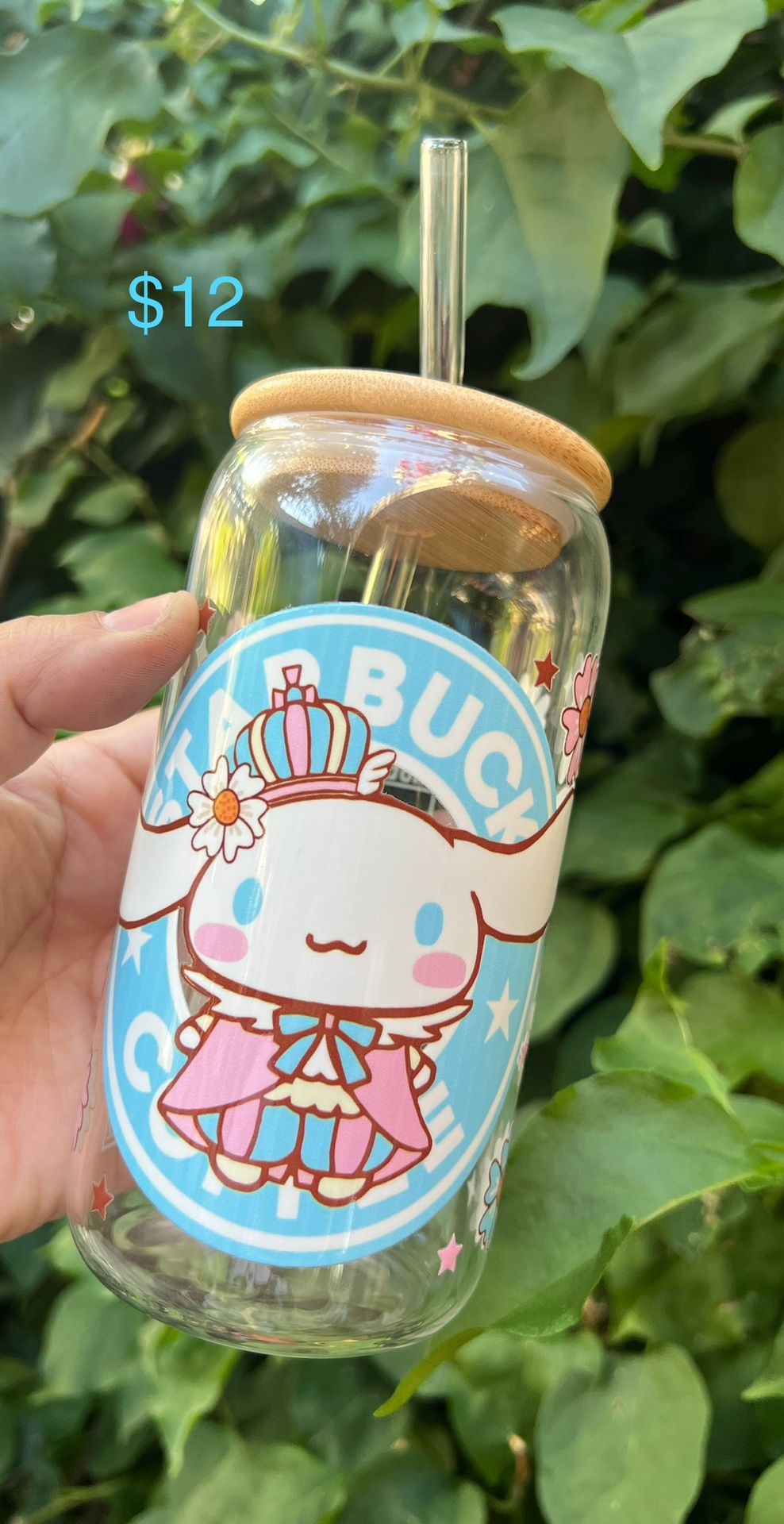 Cinnamon Roll Glass Cup