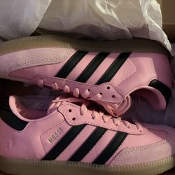 Pink Adidas Messi Sambas size 6