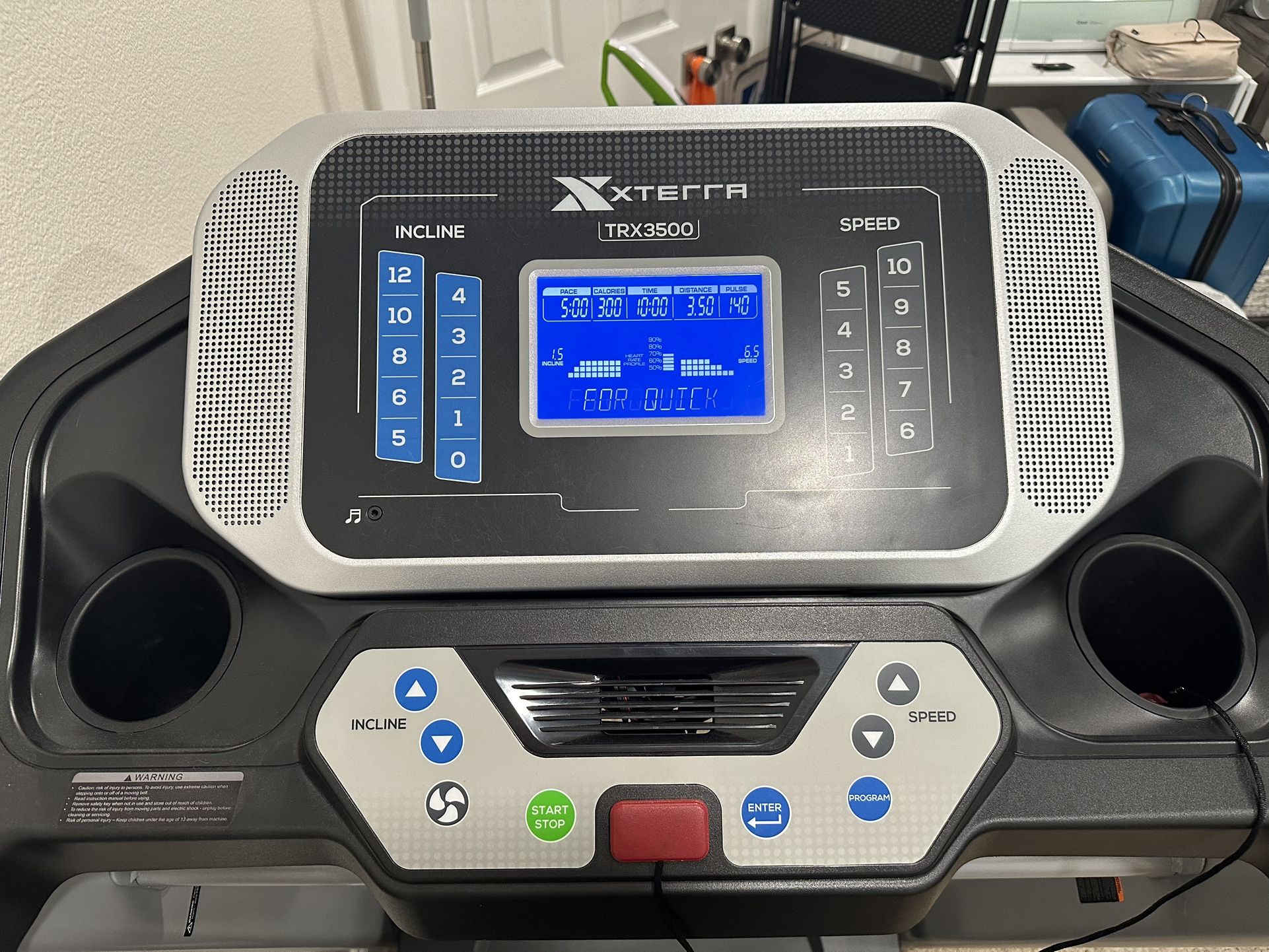 XTERRA Fitness Sport Series Premium Folding Smart Treadmill