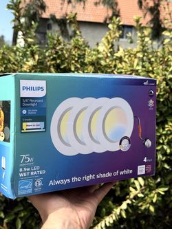 Philips 5"/6" LED Recessed Downlight - Tunable White (2700K-5000K) | 8.5W