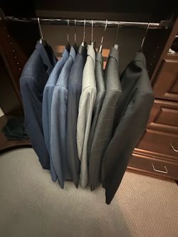 Men's Premium Suit & Blazer Mega-Lot (6 Pieces) - Sizes 42R/42L/44R/44L - Armani, Ralph Lauren, MK