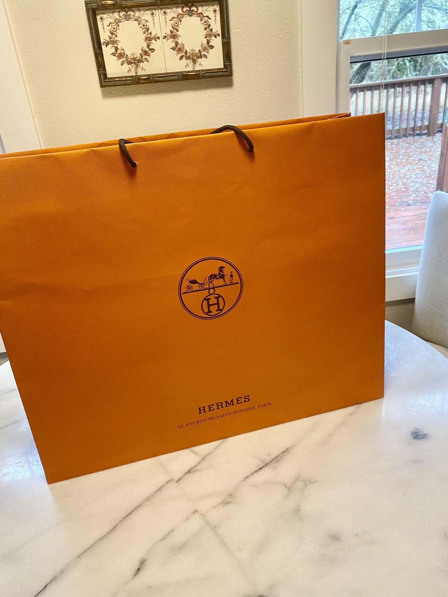 HERMES Shopping Bag for Display Genuine Extra Large