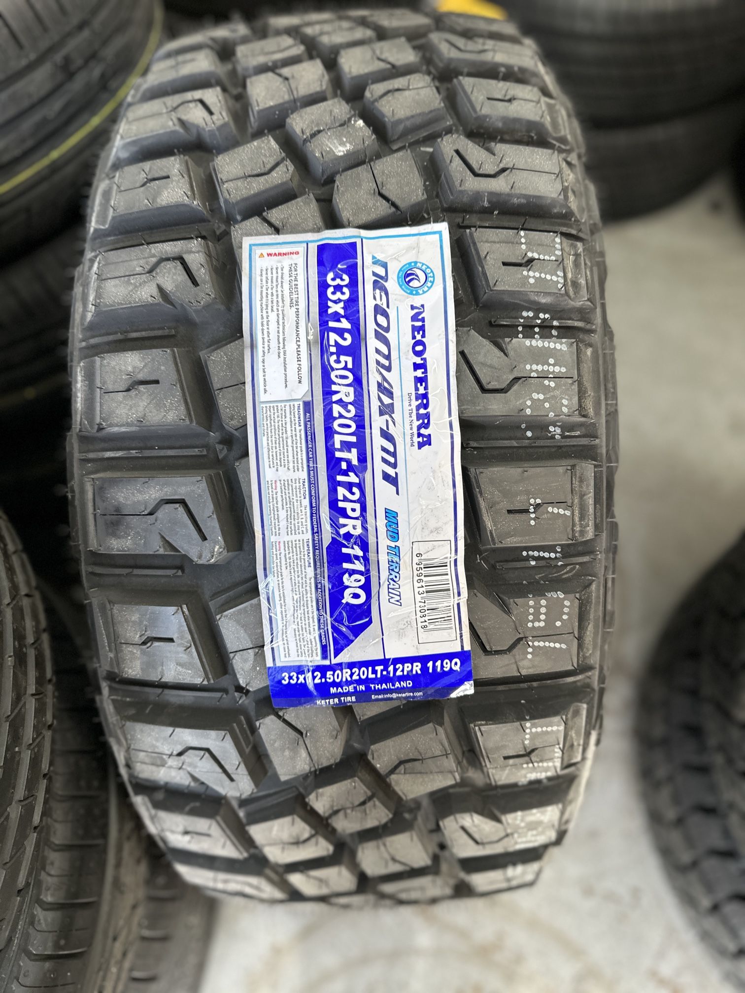 33 1250 20 New Mud Terrain Tires