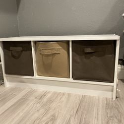 3 Cube Storage Bench