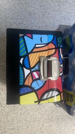 Romero Britto Vintage Metal Lunch Box RARE 2005