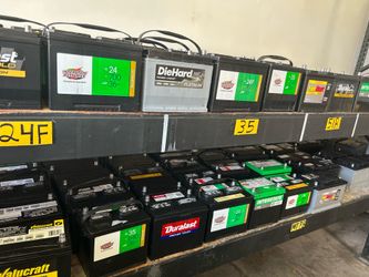 New and rebuilt and used car Batterys