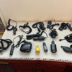 Car charger and old cell phones car charger $4 each